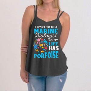 Marine Biology Future Marine Biologist Gift Saying Women's Strappy Tank