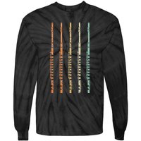 Marching Band Flute Tie-Dye Long Sleeve Shirt