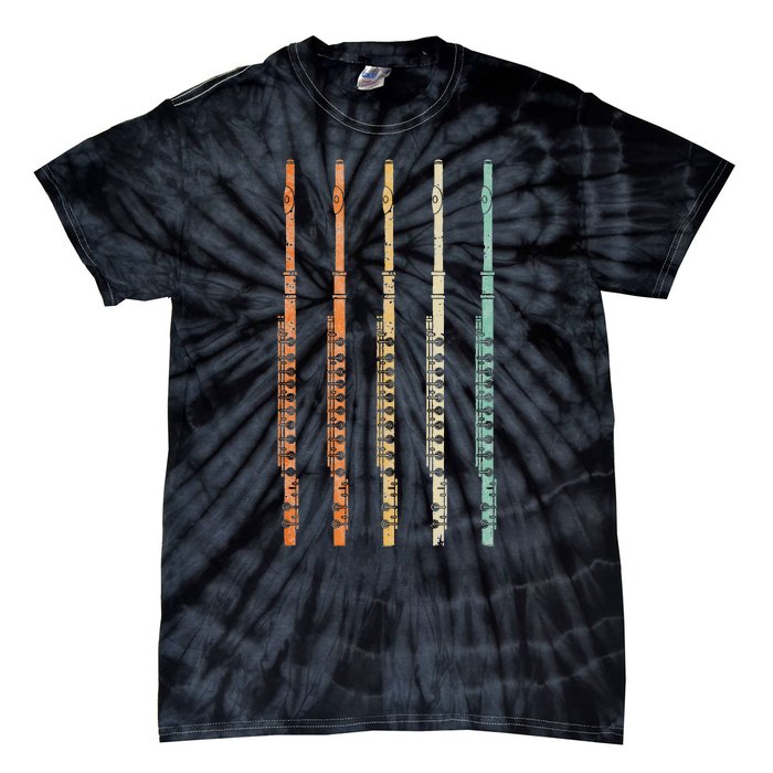 Marching Band Flute Tie-Dye T-Shirt