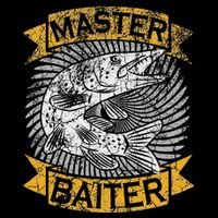 Master Baiter Funny Pike Fishing Gift Ice Fishing Musky Cooling Performance Crew T-Shirt