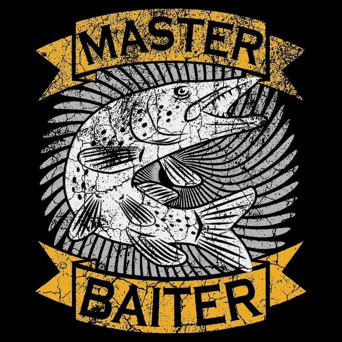 Master Baiter Funny Pike Fishing Gift Ice Fishing Musky Cooling Performance Crew T-Shirt