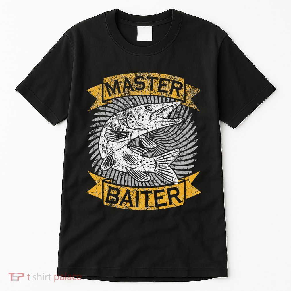 Master Baiter Funny Pike Fishing Gift Ice Fishing Musky Tall T-Shirt