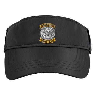 Master Baiter Funny Pike Fishing Gift Ice Fishing Musky Adult Drive Performance Visor