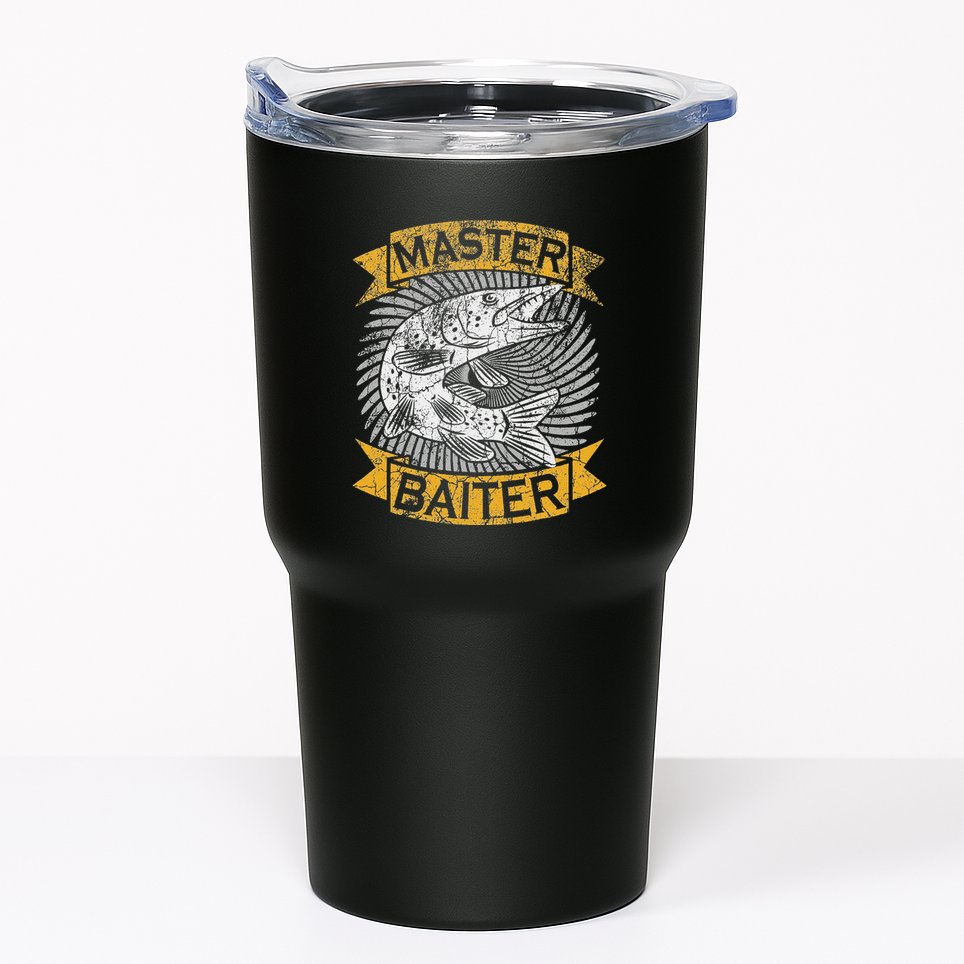 Master Baiter Funny Pike Fishing Gift Ice Fishing Musky Tumbler