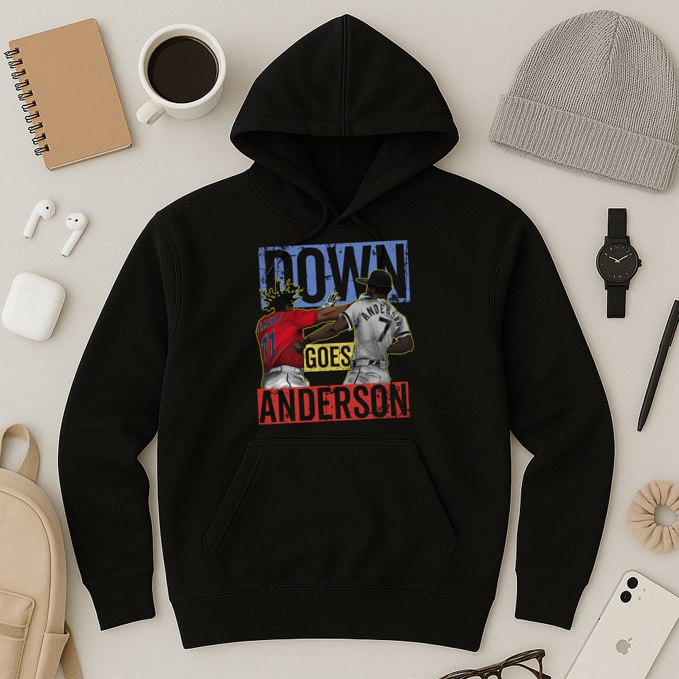 Meme Baseball Funny Down Goes Anderson Hoodie