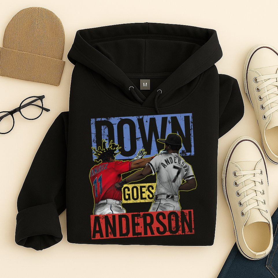 Meme Baseball Funny Down Goes Anderson Hoodie