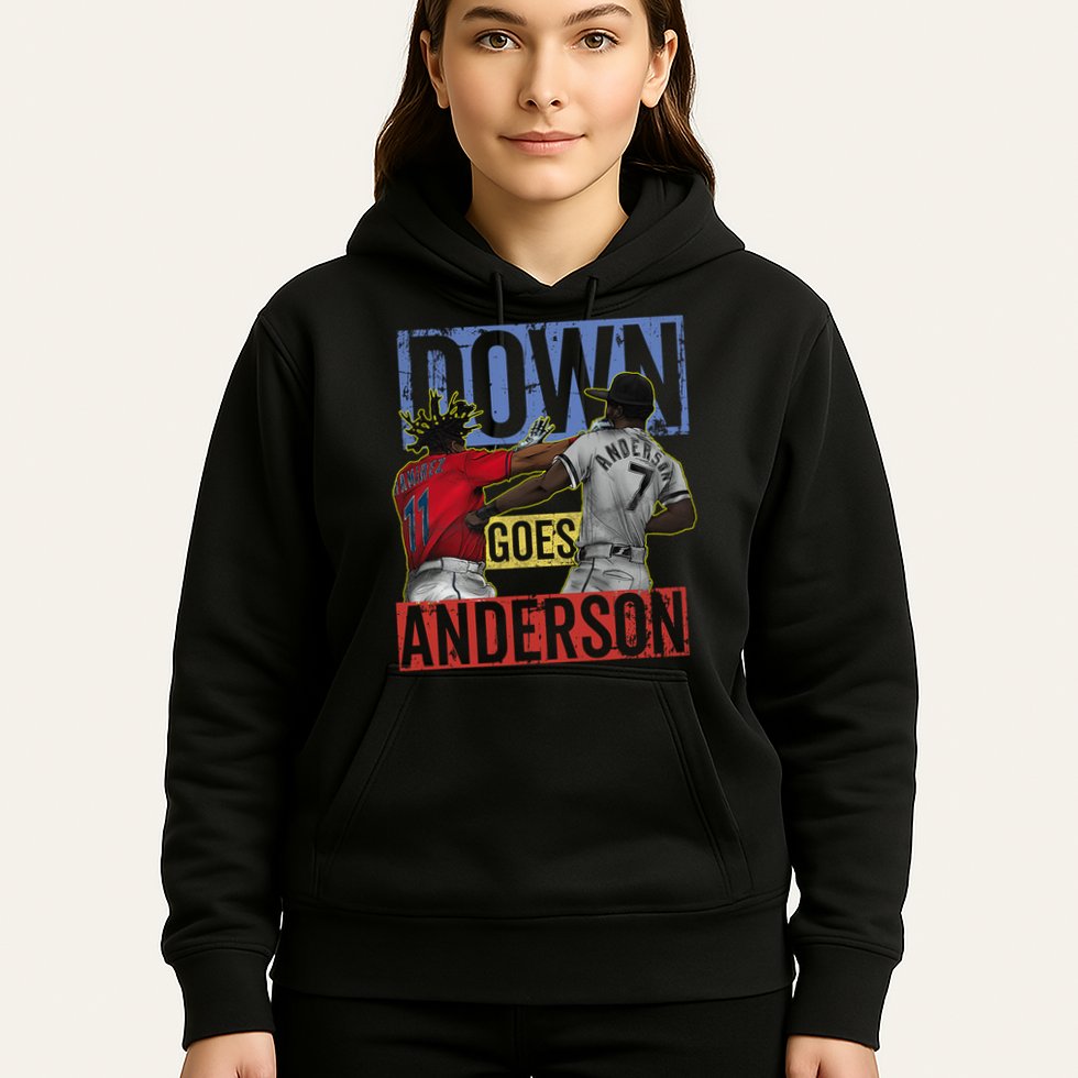 Meme Baseball Funny Down Goes Anderson Hoodie