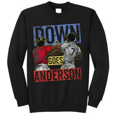 Meme Baseball Funny Down Goes Anderson Sweatshirt
