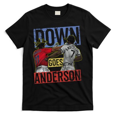 Meme Baseball Funny Down Goes Anderson T-Shirt