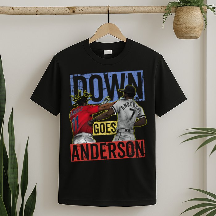 Meme Baseball Funny Down Goes Anderson T-Shirt