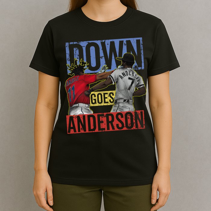 Meme Baseball Funny Down Goes Anderson T-Shirt