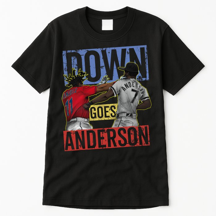 Meme Baseball Funny Down Goes Anderson Tall T-Shirt