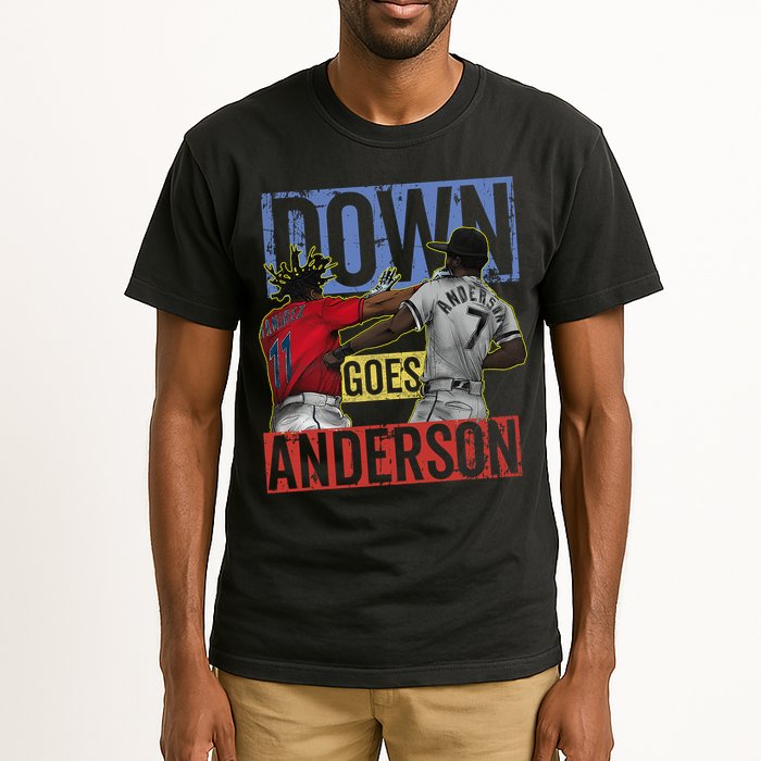 Meme Baseball Funny Down Goes Anderson Tall T-Shirt