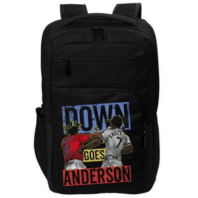 Meme Baseball Funny Down Goes Anderson Impact Tech Backpack