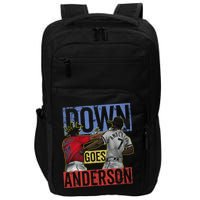 Meme Baseball Funny Down Goes Anderson Impact Tech Backpack
