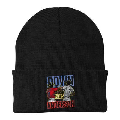 Meme Baseball Funny Down Goes Anderson Beanie