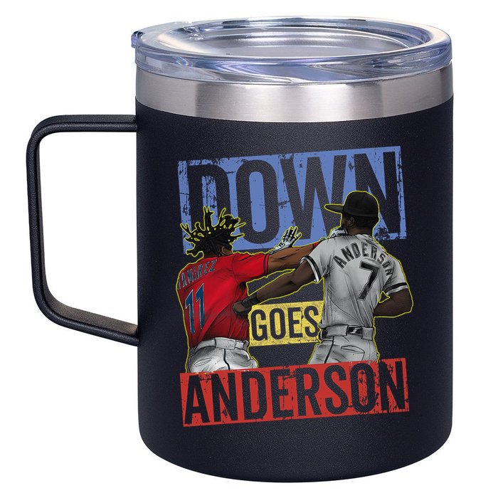 Meme Baseball Funny Down Goes Anderson 12oz Stainless Steel Coffee Mug