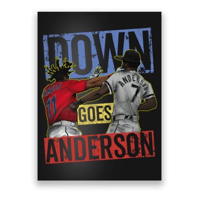 Meme Baseball Funny Down Goes Anderson Poster