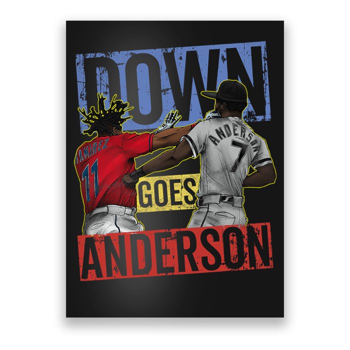 Meme Baseball Funny Down Goes Anderson Poster