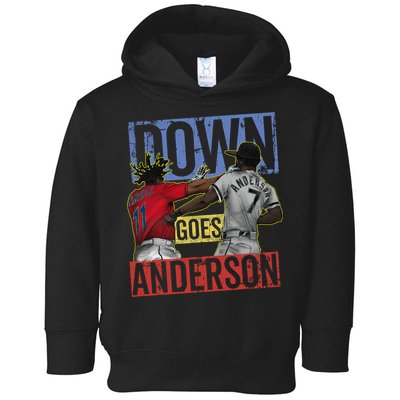 Meme Baseball Funny Down Goes Anderson Toddler Hoodie