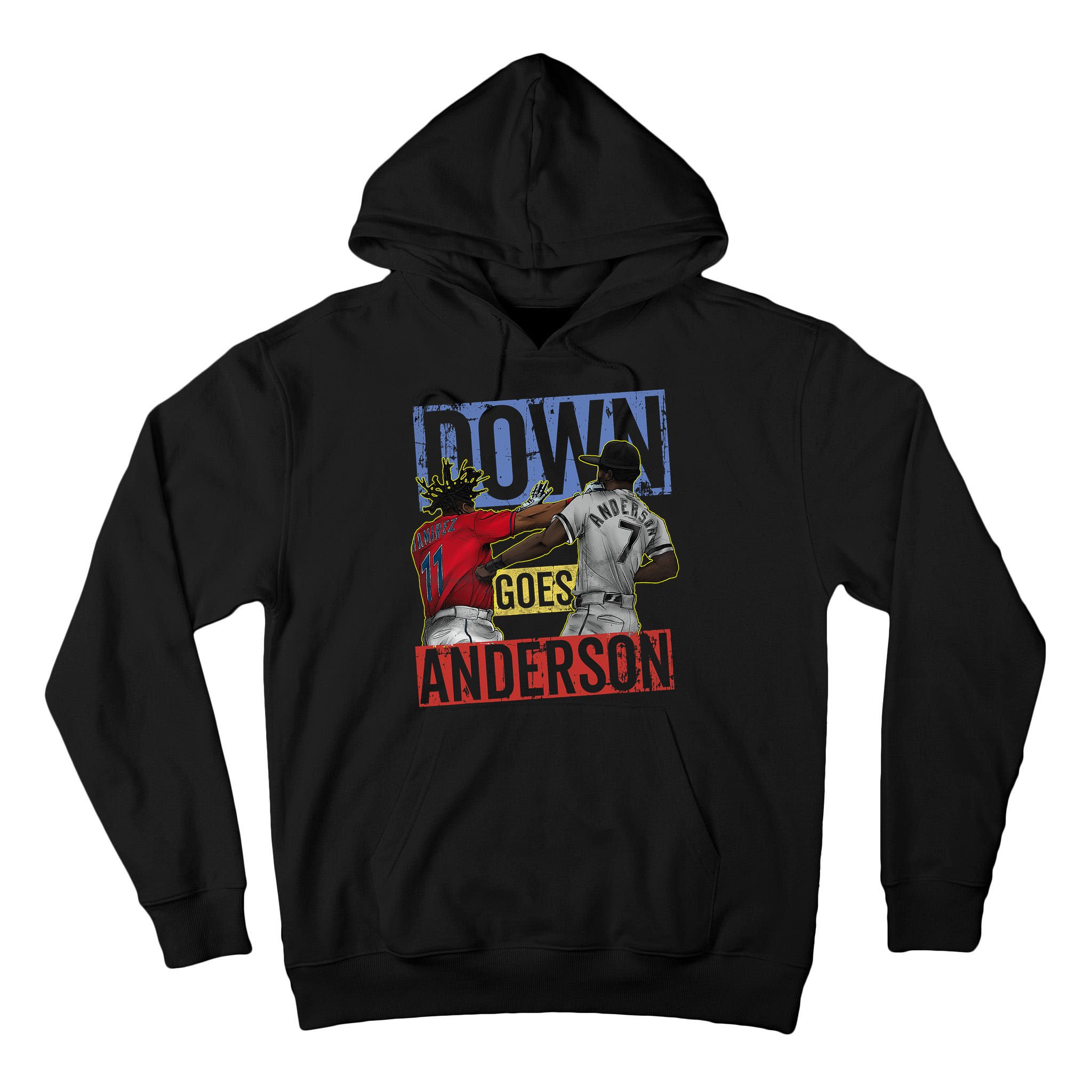 Meme Baseball Funny Down Goes Anderson Tall Hoodie