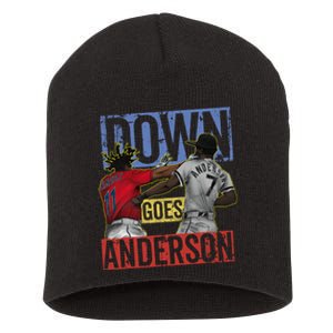 Meme Baseball Funny Down Goes Anderson Short Acrylic Beanie