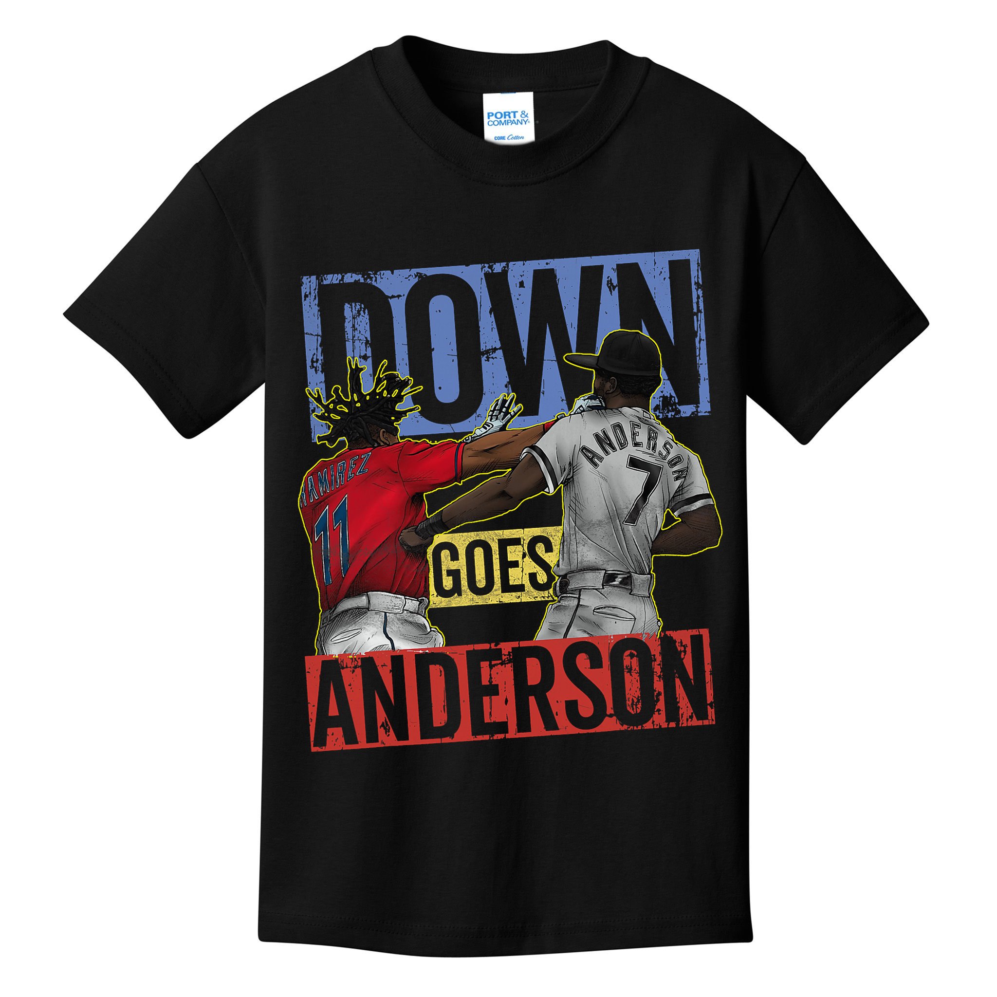 Meme Baseball Funny Down Goes Anderson Kids T-Shirt