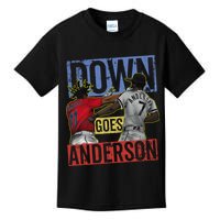 Meme Baseball Funny Down Goes Anderson Kids T-Shirt
