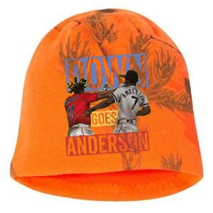 Meme Baseball Funny Down Goes Anderson Kati - Camo Knit Beanie