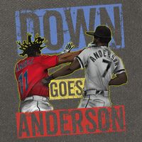 Meme Baseball Funny Down Goes Anderson Cotton Canvas Backpack