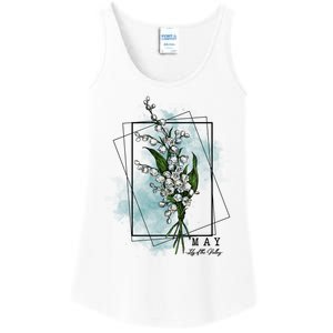 May Birthday Flower Lily Of The Valley Gift Ladies Essential Tank