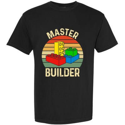 Master Builder Funny Building Blocks Toys Garment-Dyed Heavyweight T-Shirt