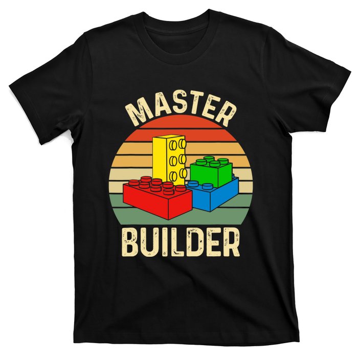 Master Builder Funny Building Blocks Toys T-Shirt