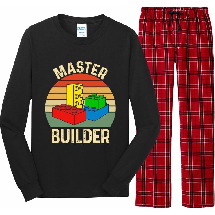 Master Builder Funny Building Blocks Toys Long Sleeve Pajama Set