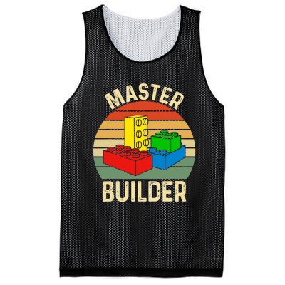 Master Builder Funny Building Blocks Toys Mesh Reversible Basketball Jersey Tank