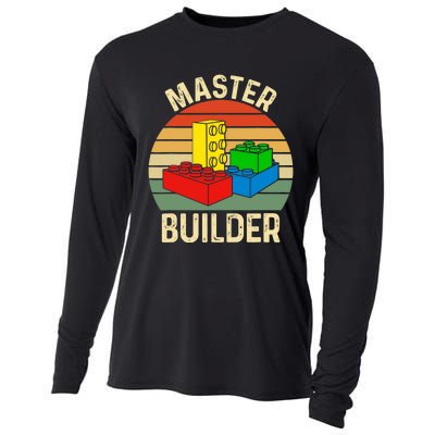 Master Builder Funny Building Blocks Toys Cooling Performance Long Sleeve Crew