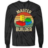 Master Builder Funny Building Blocks Toys Tie-Dye Long Sleeve Shirt