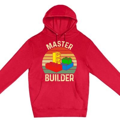 Master Builder Funny Building Blocks Toys Premium Pullover Hoodie