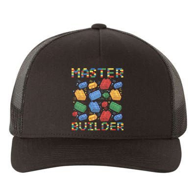 Master Builder Funny Building Blocks Gifts Yupoong Adult 5-Panel Trucker Hat