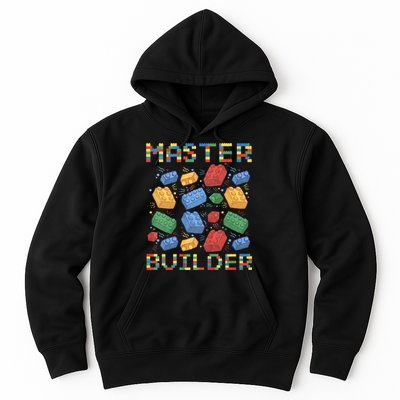Master Builder Funny Building Blocks Gifts Hoodie