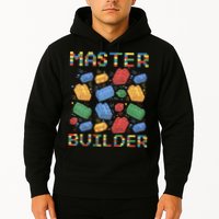Master Builder Funny Building Blocks Gifts Hoodie