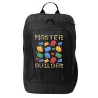 Master Builder Funny Building Blocks Gifts City Backpack