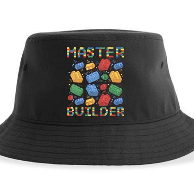 Master Builder Funny Building Blocks Gifts Sustainable Bucket Hat