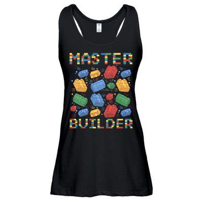 Master Builder Funny Building Blocks Gifts Ladies Essential Flowy Tank