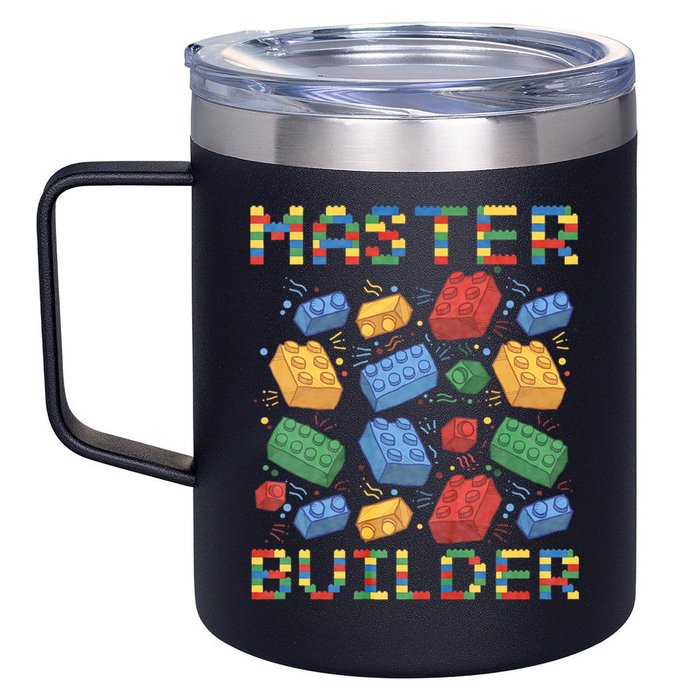 Master Builder Funny Building Blocks Gifts 12oz Stainless Steel Coffee Mug