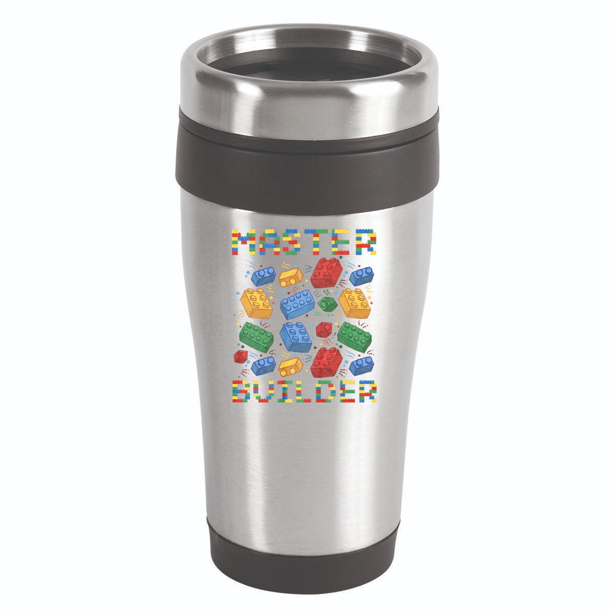 Master Builder Funny Building Blocks Gifts 16oz Travel Tumbler