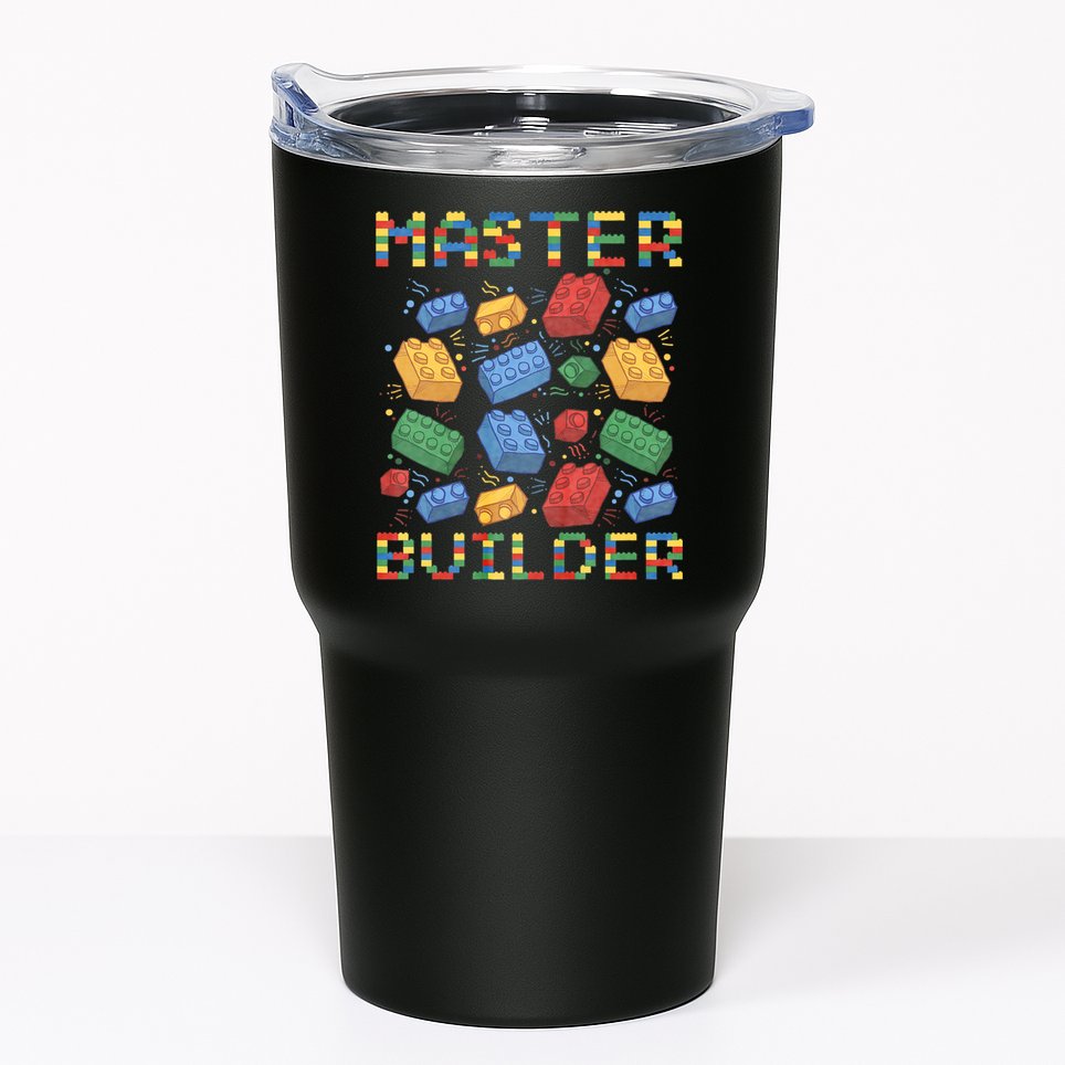 Master Builder Funny Building Blocks Gifts Tumbler