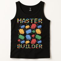 Master Builder Funny Building Blocks Gifts Tank Top