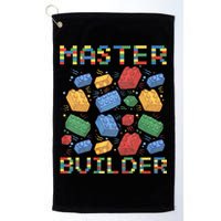 Master Builder Funny Building Blocks Gifts Golf Towel