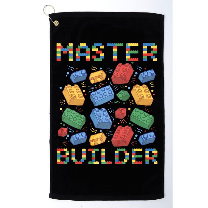 Master Builder Funny Building Blocks Gifts Golf Towel